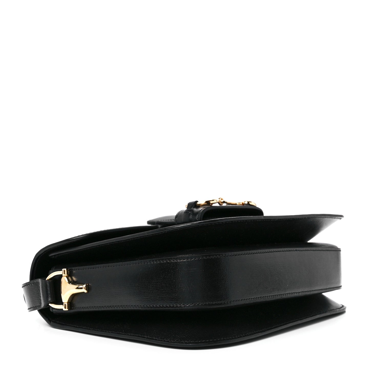 Azalea Calfskin Horsebit 1955 Shoulder Bag Black
