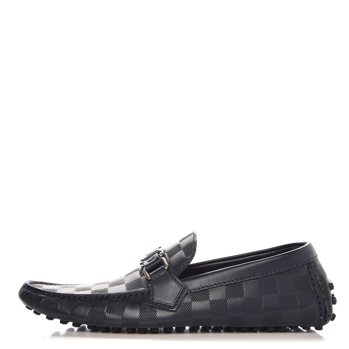 Mens Damier Infini Hockenheim Moccasin Loafers 6 Cosmos