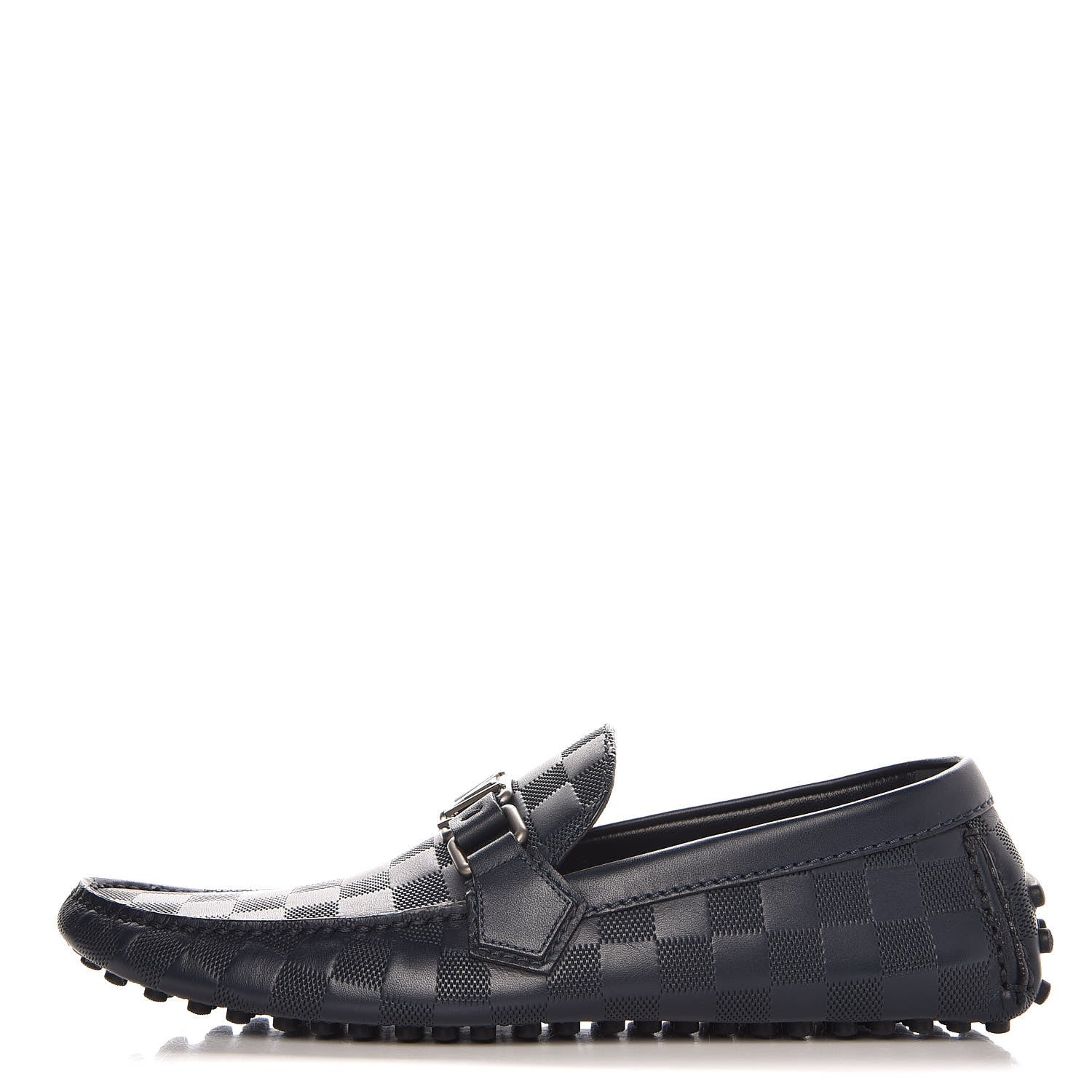 Louis Vuitton Mens Damier Infini Hockenheim Moccasin Loafers 6 Cosmos 1 of 9