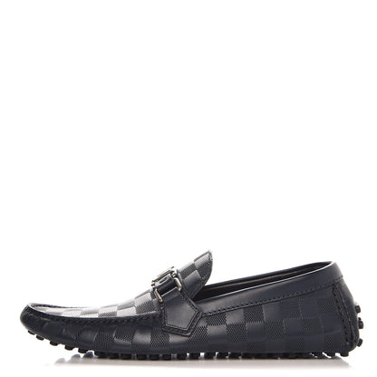 Louis Vuitton Mens Damier Infini Hockenheim Moccasin Loafers 6 Cosmos 1 of 9