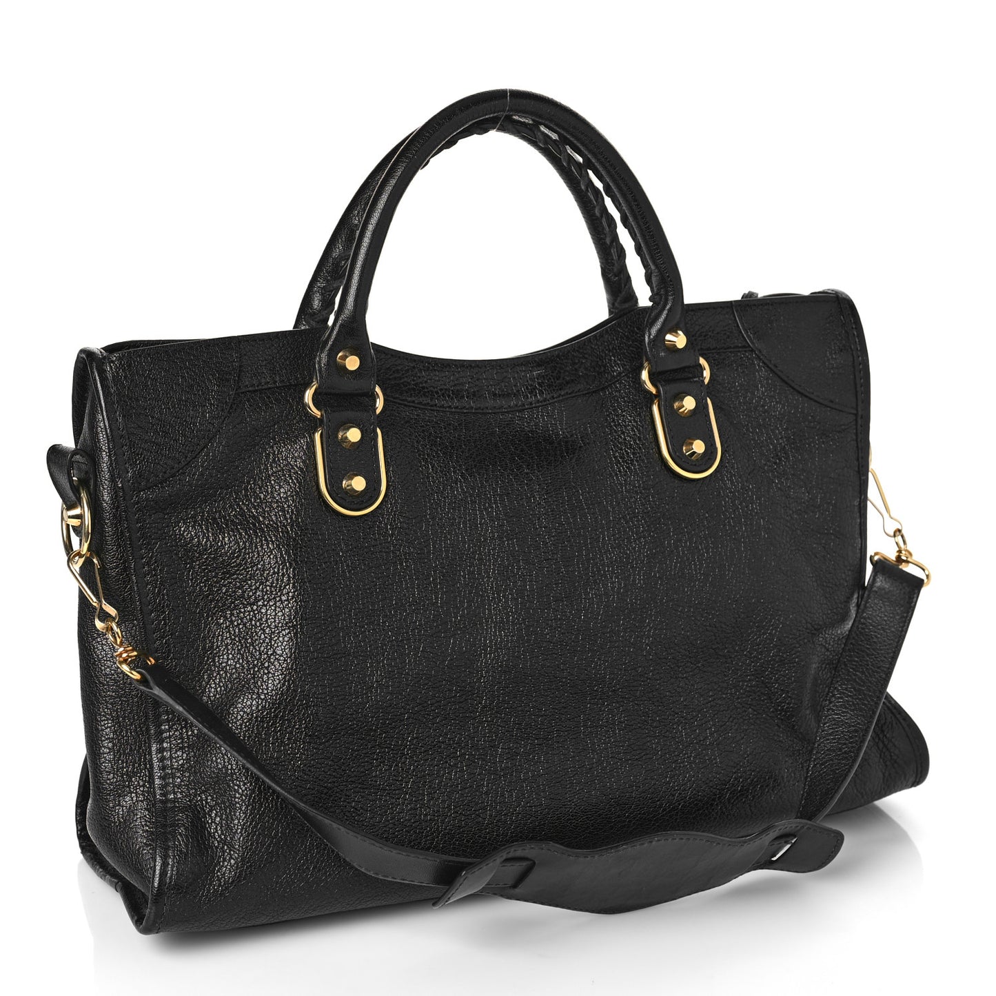 Chevre Gold Metallic Edge Hardware S City Black