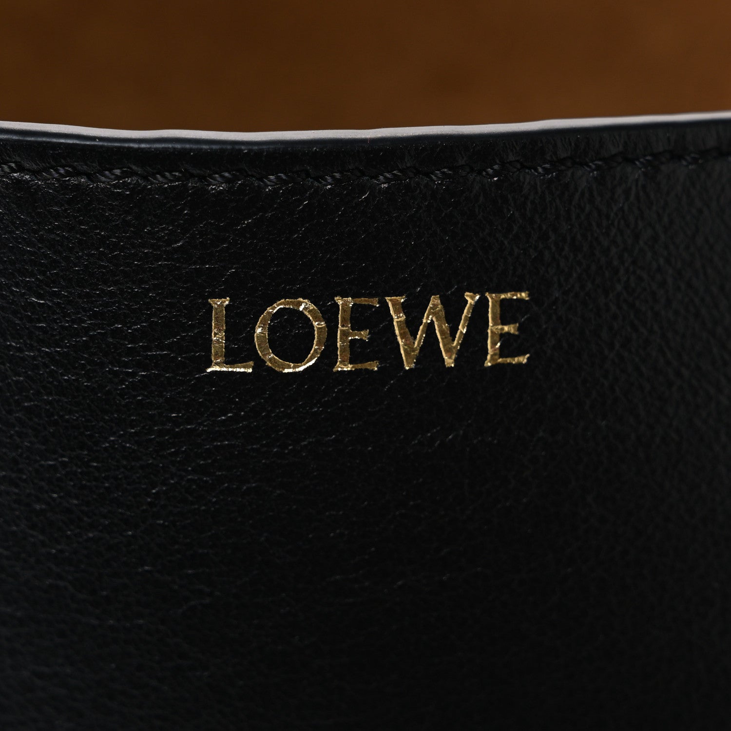 Loewe Shiny Calfskin Mini Puzzle Fold Tote Black 6 of 11