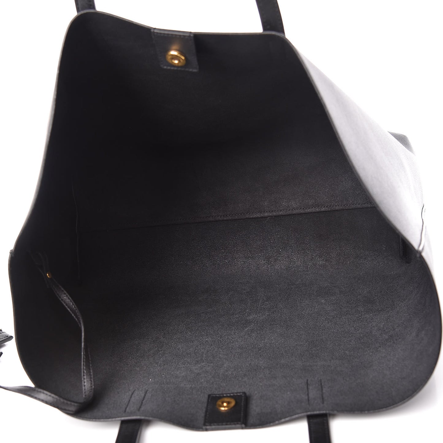 Calfskin Large Shopping Tote Black