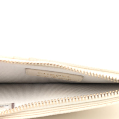 Chanel Caviar Quilted Flap Zip Card Holder White 5 of 9