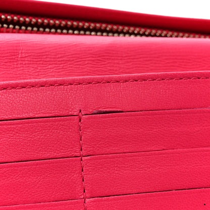 Christian Dior Lambskin Cannage Bi-Color Lady Dior Flap Card Holder Black Pink 8 of 10