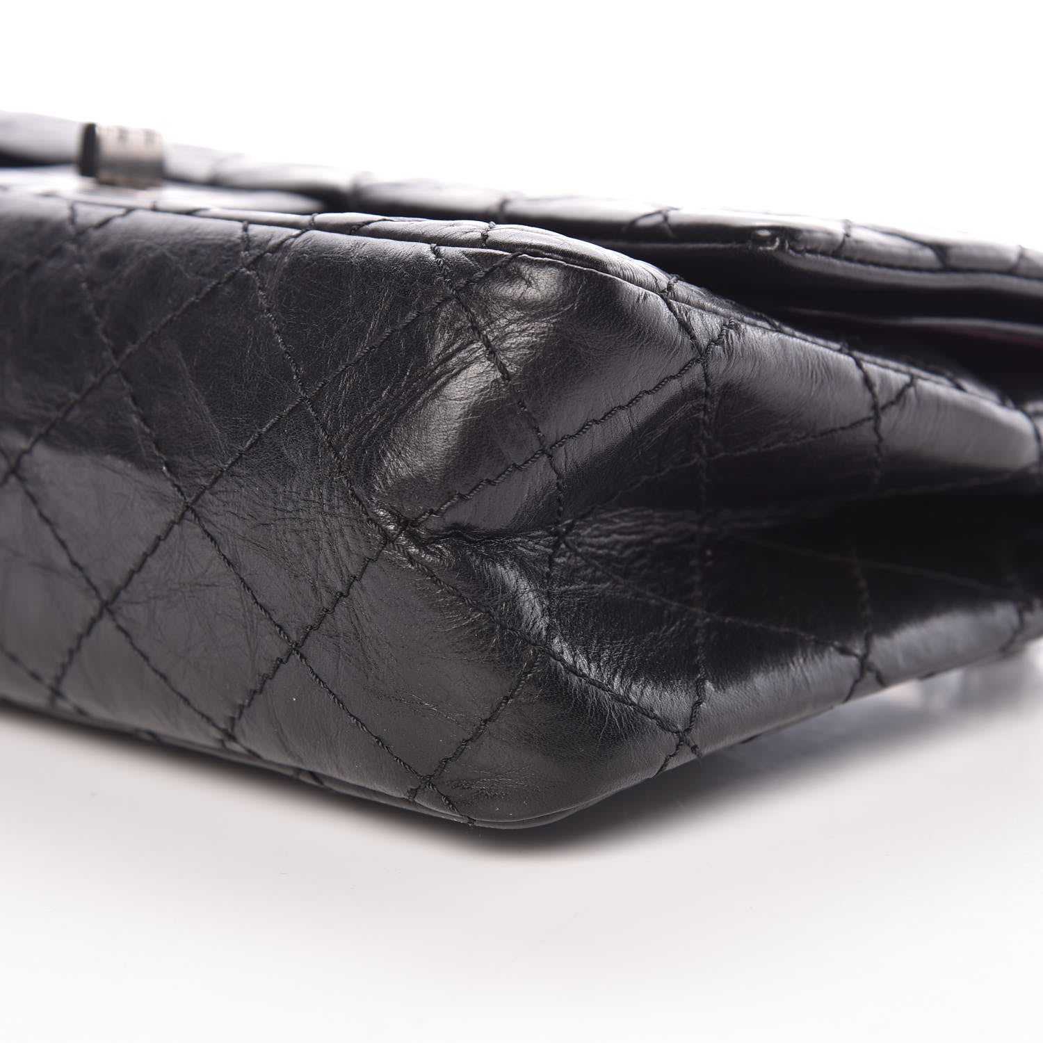 Chanel Aged Calfskin Quilted 2.55 Reissue 225 Flap Black 6 of 11
