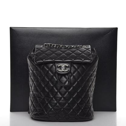 Chanel Lambskin Quilted Small Urban Spirit Backpack Black 8 of 8