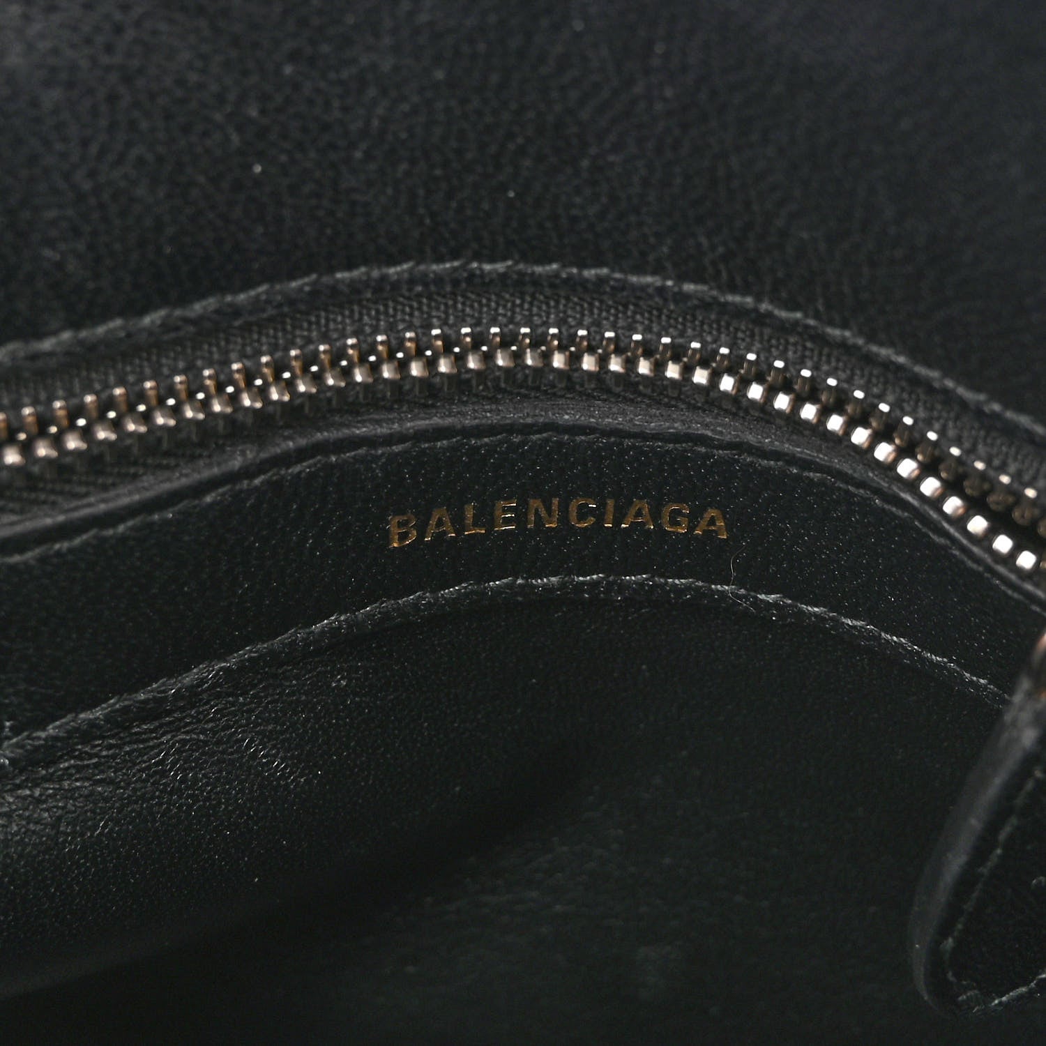 Balenciaga Signature Grained Calfskin Logo XXS Ville Top Handle Bag Black Rose Shocking 6 of 9