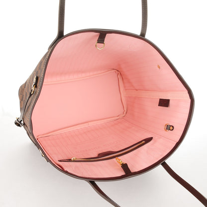 Louis Vuitton Damier Ebene Neo Neverfull MM Rose Ballerine 5 of 8