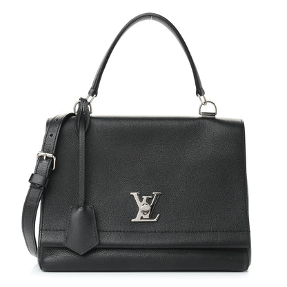 Louis Vuitton Soft Calfskin Lockme II Top Handle Black 1 of 8