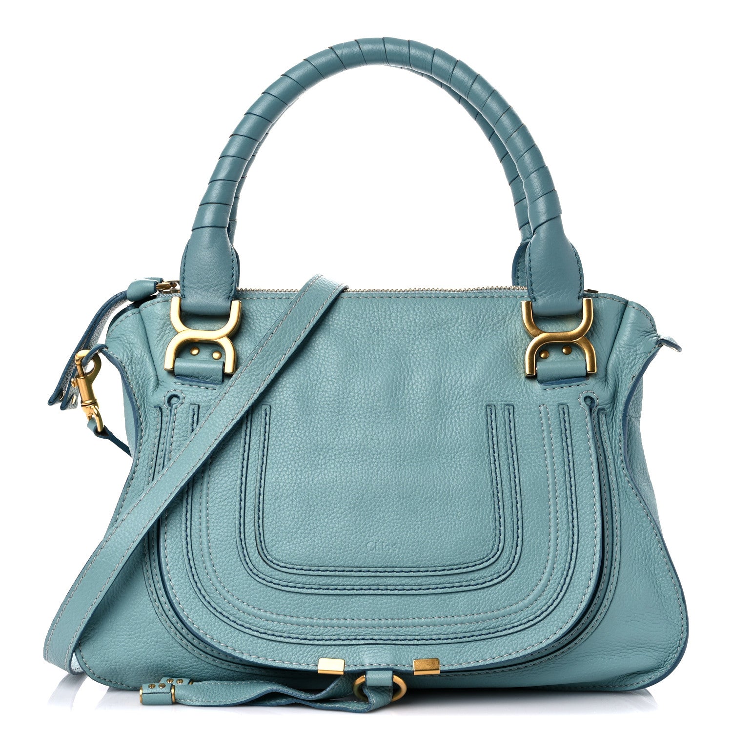 Chloe Calfskin Medium Marcie Satchel Fresh Mint 1 of 17