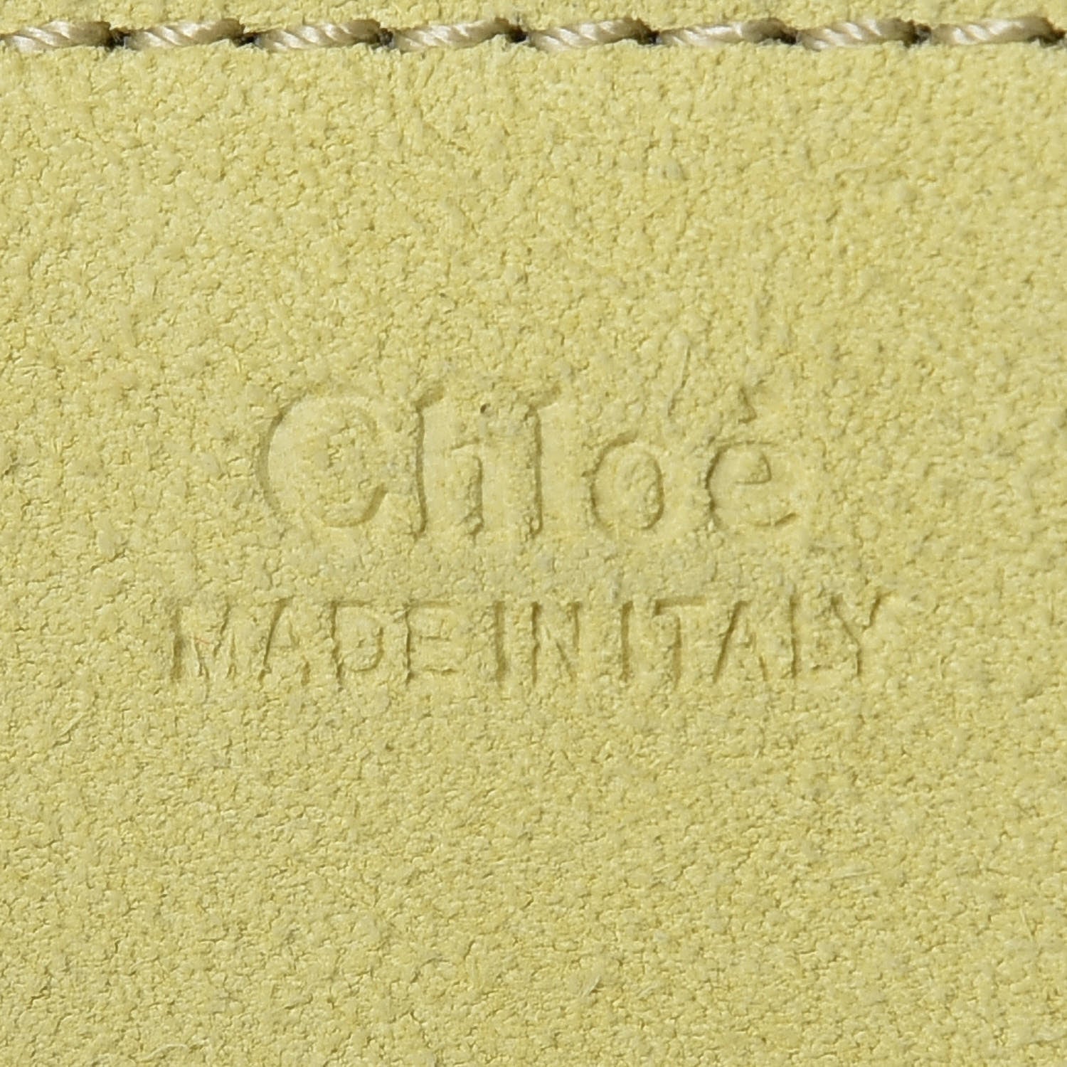 Chloe Suede Smooth Calfskin Mini Drew Shoulder Bag Lemonade 8 of 10
