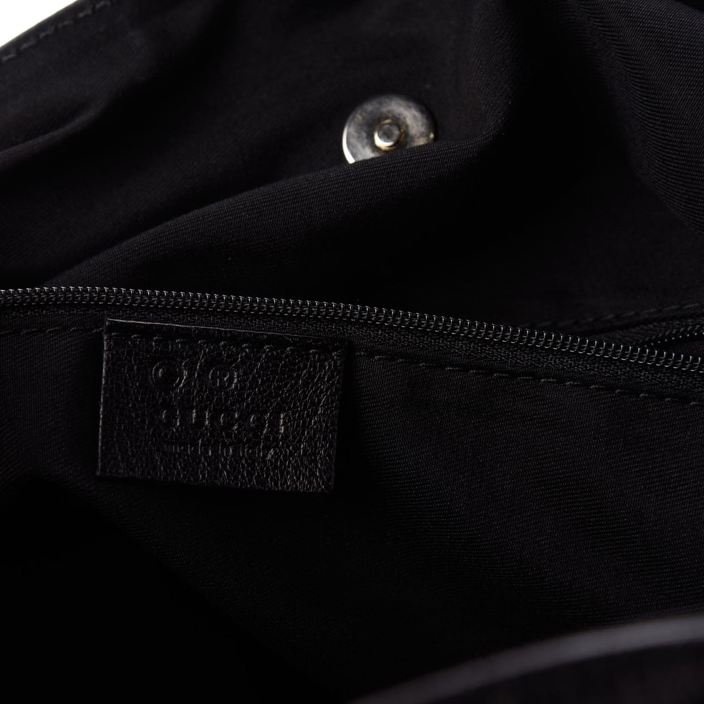 Guccissima Full Moon Tote Black