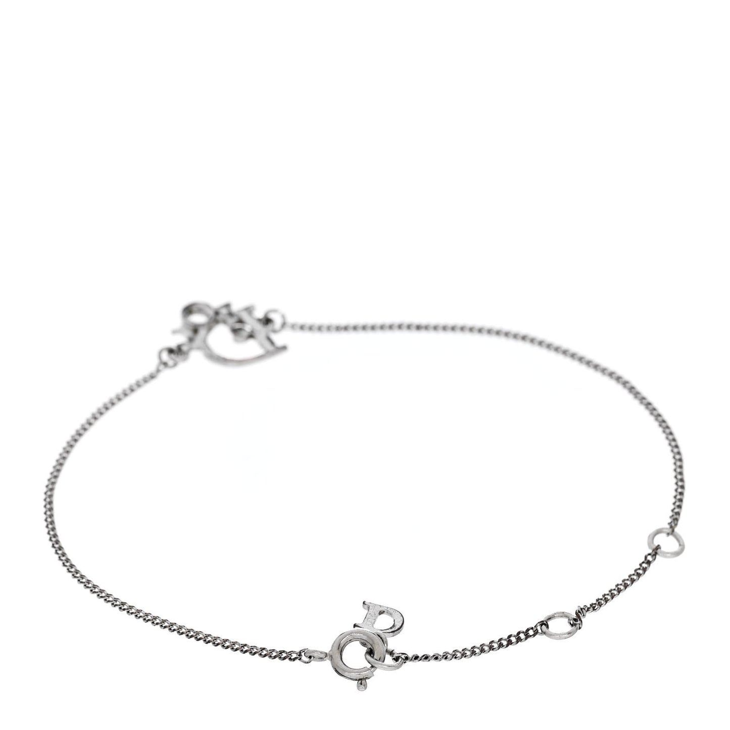 Metal Logo Bracelet Silver