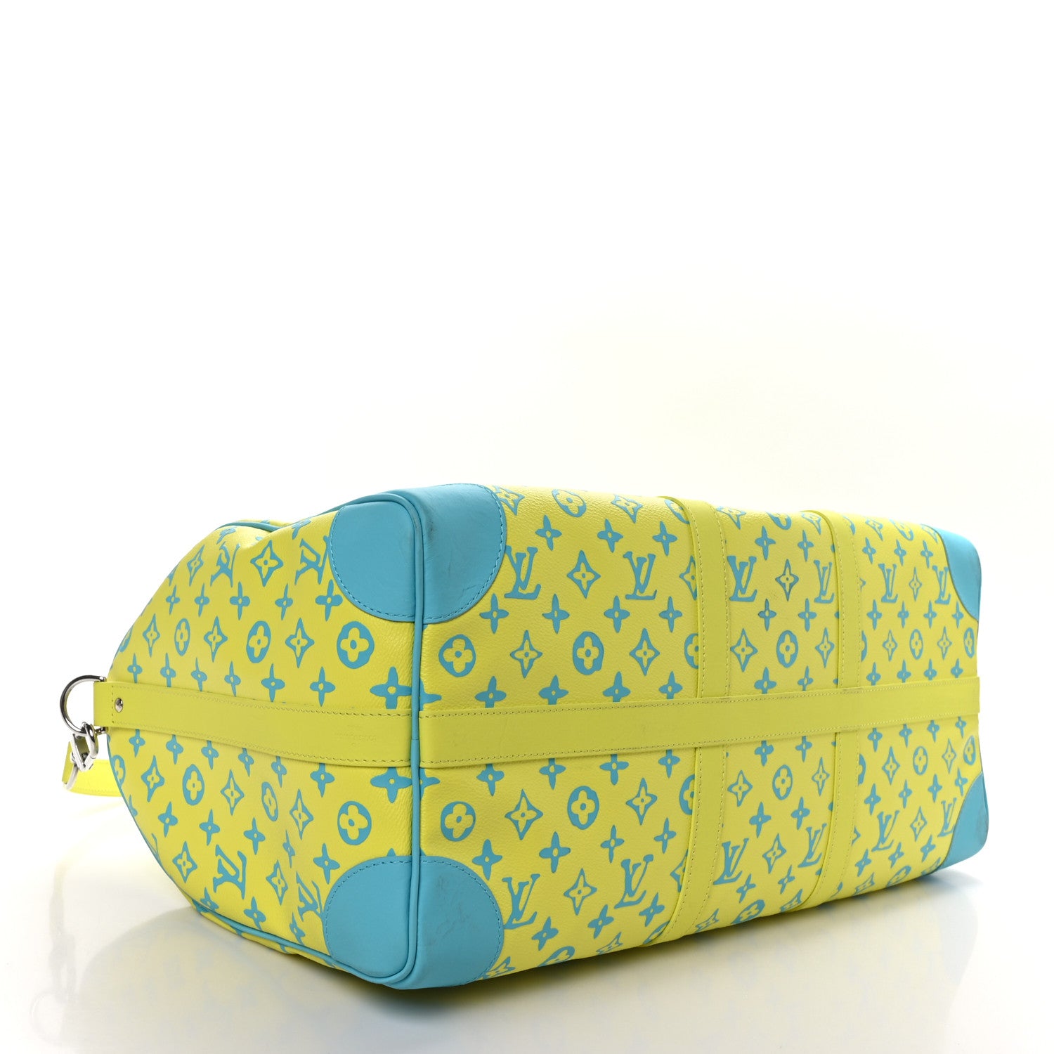 Louis Vuitton Monogram Playground Keepall Bandouliere 50 Lime 3 of 11