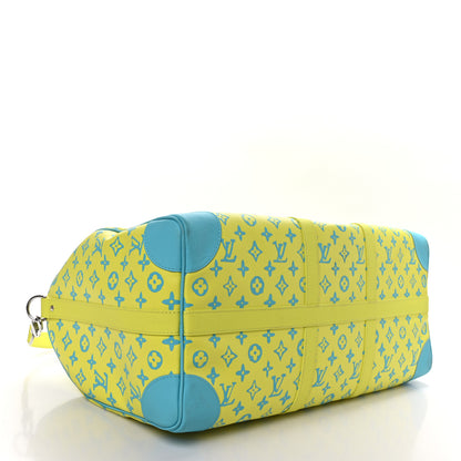 Louis Vuitton Monogram Playground Keepall Bandouliere 50 Lime 3 of 11