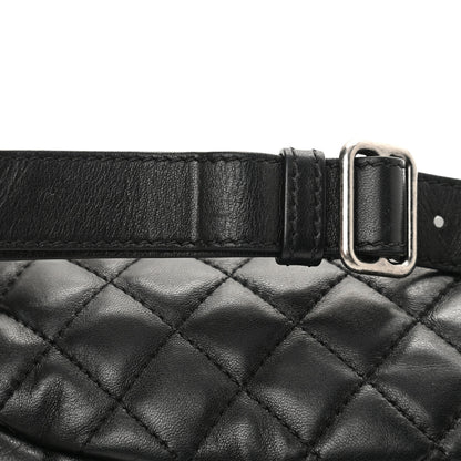 Chanel Lambskin Quilted Banane Waist Bag Fanny Pack Black 12 of 12