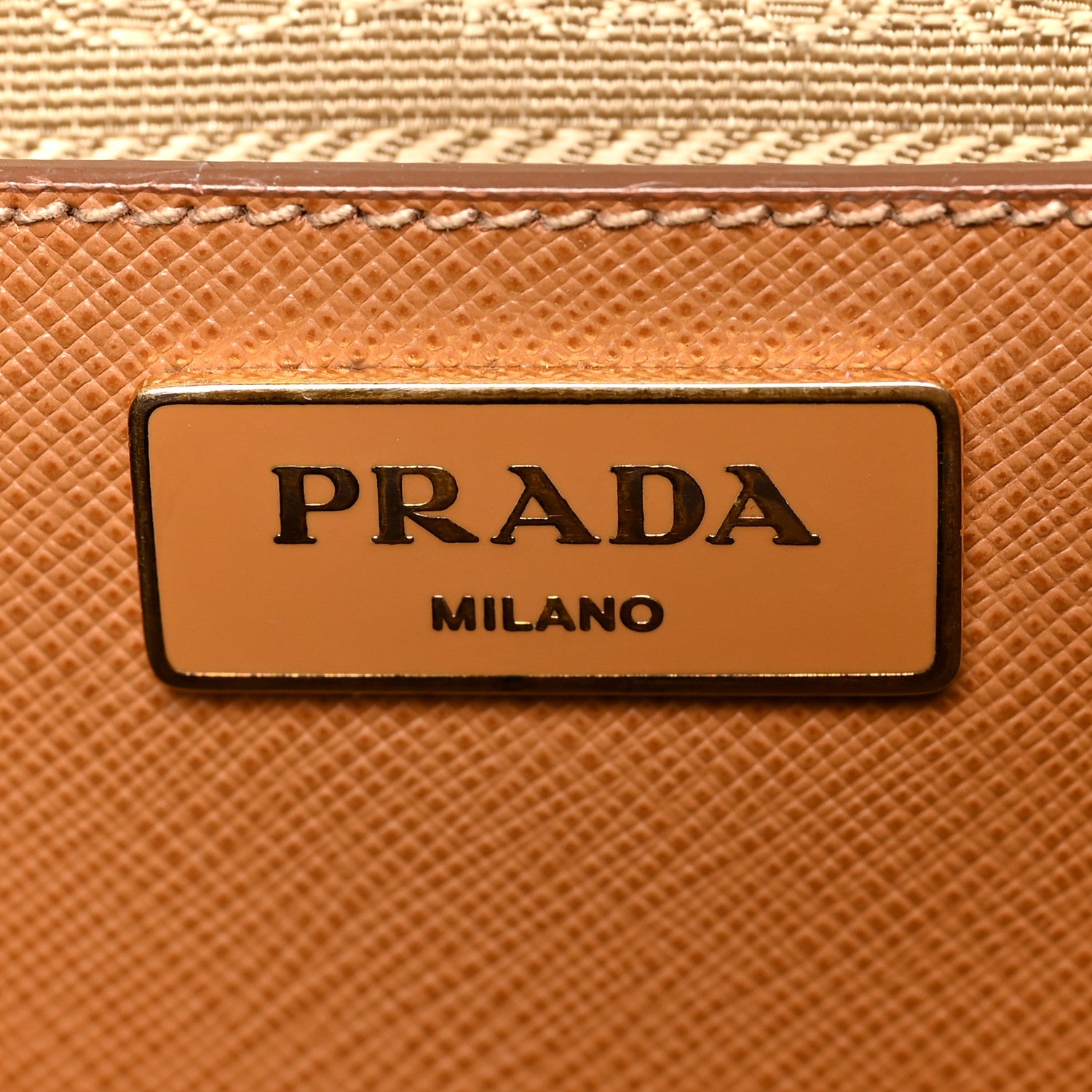 Prada Saffiano Lux Large Galleria Double Zip Tote Caramel 7 of 12