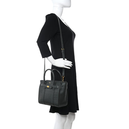Mulberry Crocodile Embossed Small Zipped Bayswater Nettle Green 3 of 9