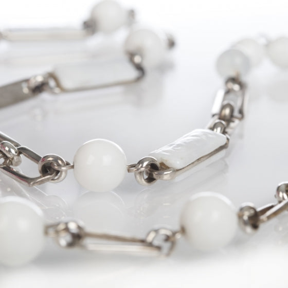 Chanel Camellia Chain Necklace White 5 of 6