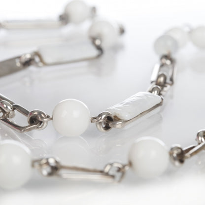 Chanel Camellia Chain Necklace White 5 of 6