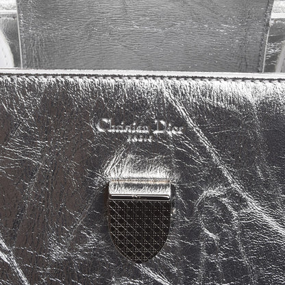 Christian Dior Metallic Calfskin Medium Diorever Flap Silver 7 of 12