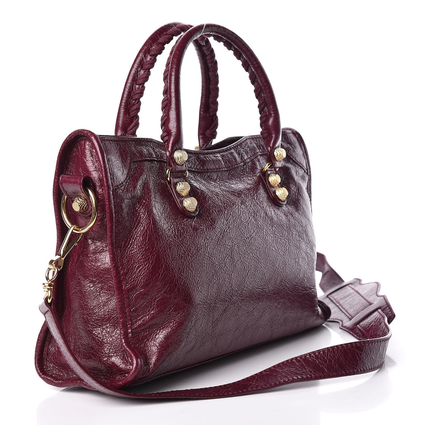 Agneau Giant 12 Gold Hardware S City Violet Prune