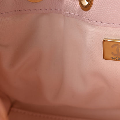 Chanel Caviar Quilted Mini Chanel 25 Handbag Light Pink 7 of 11