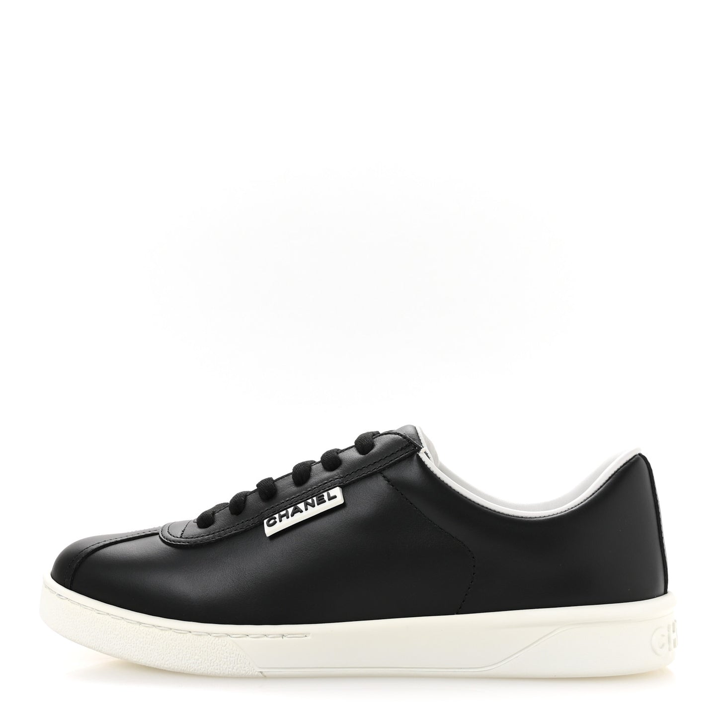 Calfskin CC Womens Sneakers 39 Black