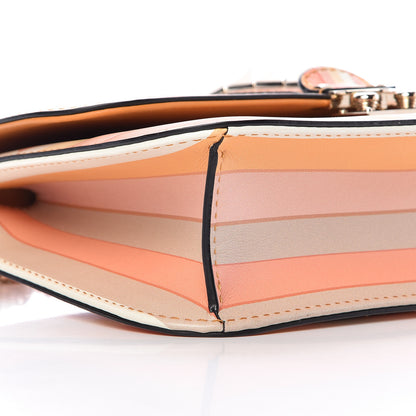 Valentino Garavani Vitello Native Couture 1975 Medium Glam Lock Rockstud Flap Mandarin Sorbet 8 of 12