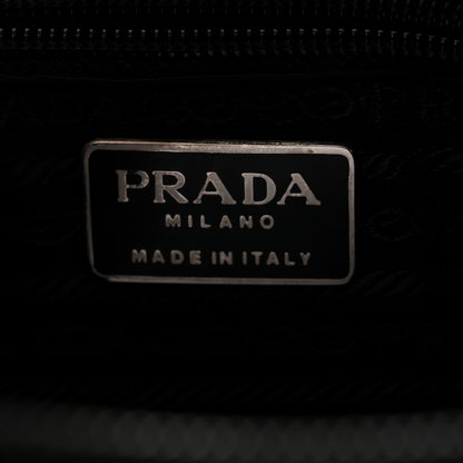 Prada Tessuto Nylon Acciaio Chain Shoulder Bag Black 6 of 11