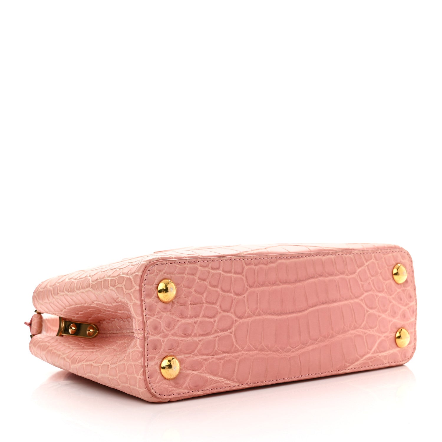 Louis Vuitton Alligator Capucines BB Pink 3 of 10