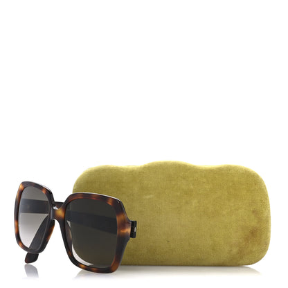 Gucci Acetate Square Frame GG0096S Sunglasses Tortoise 9 of 9