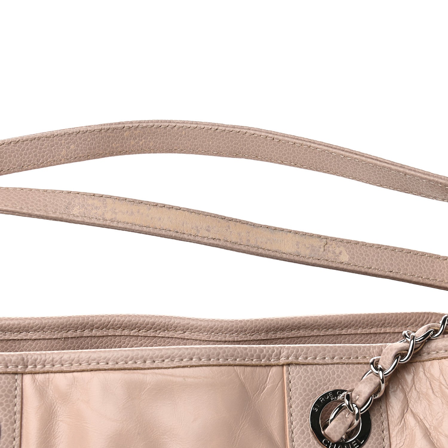 Chanel Glazed Calfskin Medium Deauville Tote Light Pink 10 of 11