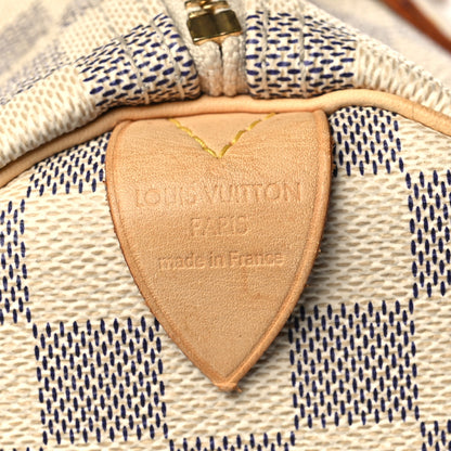 Louis Vuitton Damier Azur Speedy 30 6 of 10
