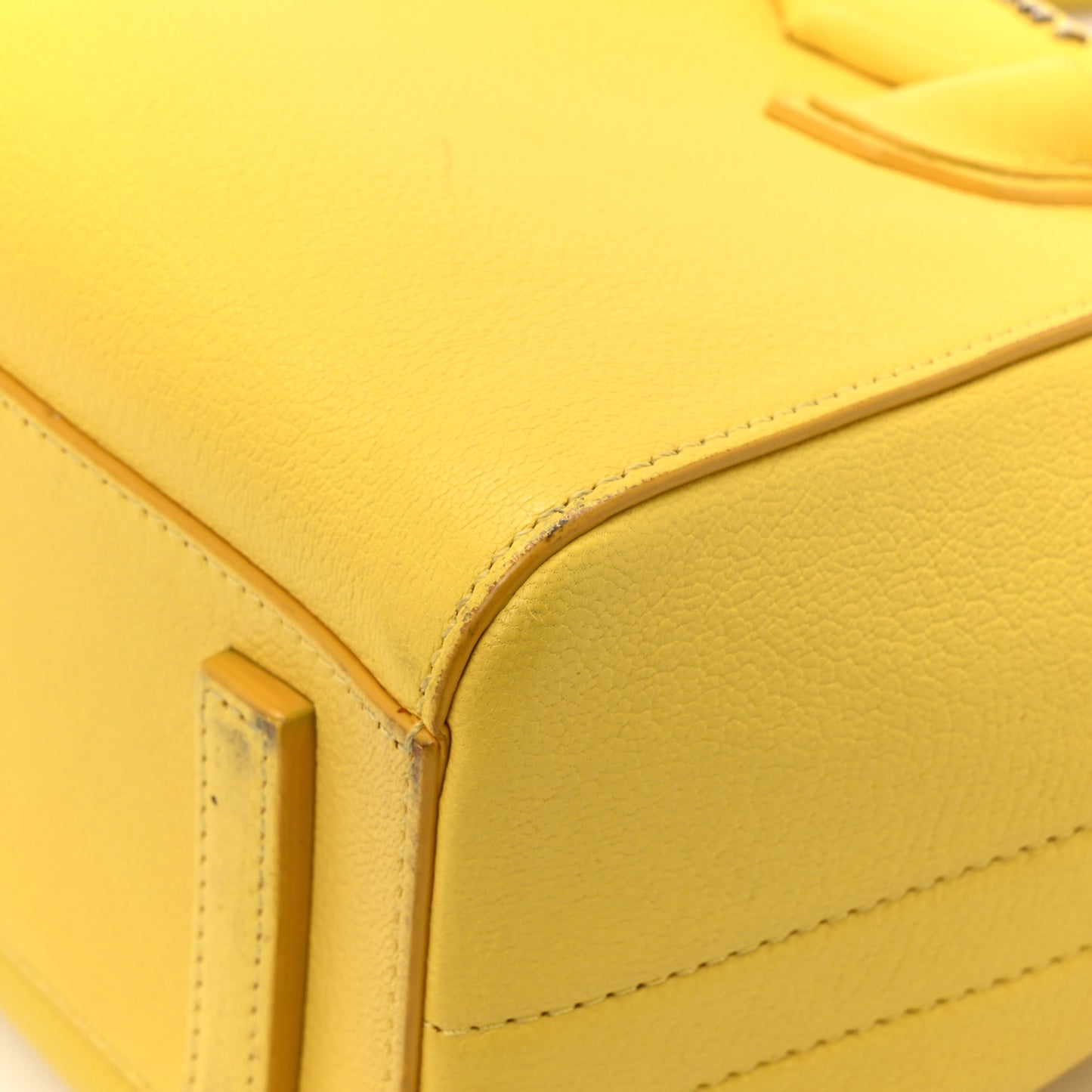 Sugar Goatskin Mini Antigona Yellow