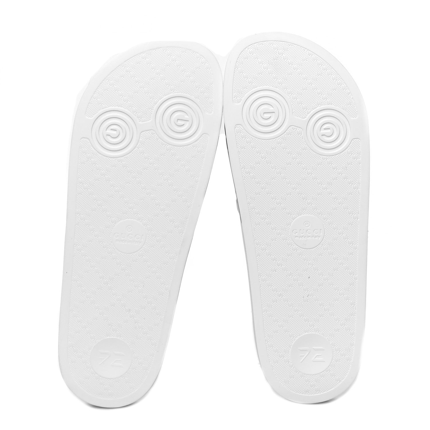 Gucci X PALACE Rubber Mens Slide Sandals 8 Great White Green Red 5 of 8