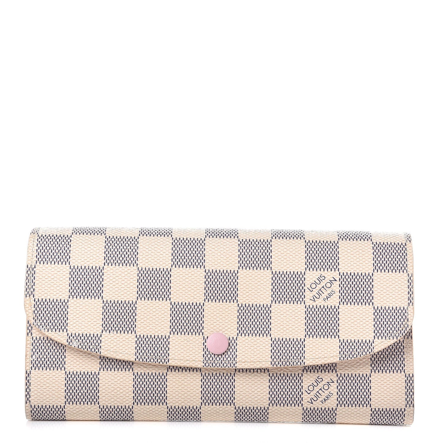Damier Azur Emilie Wallet Rose Ballerine