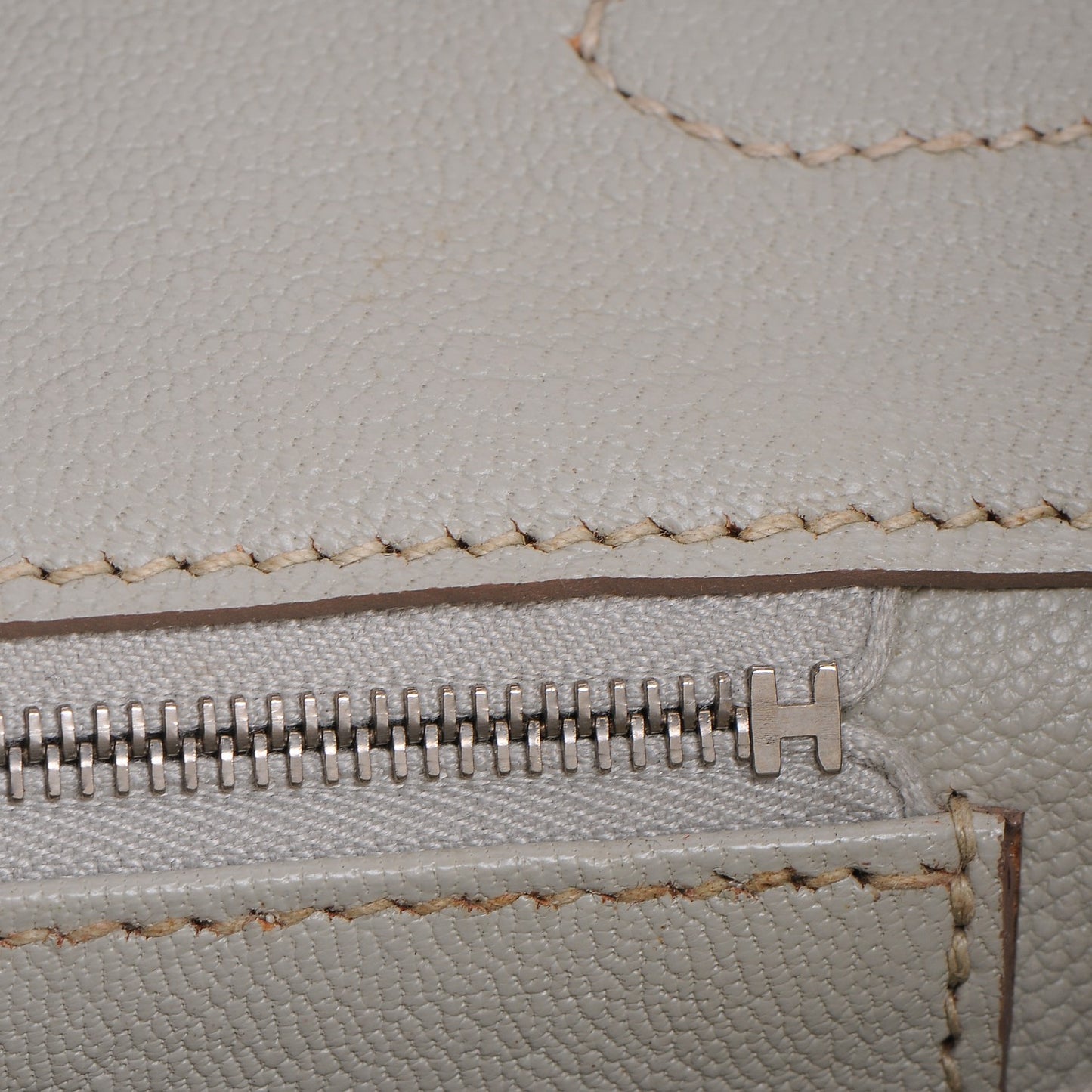 Taurillon Clemence Birkin 35 Gris Perle