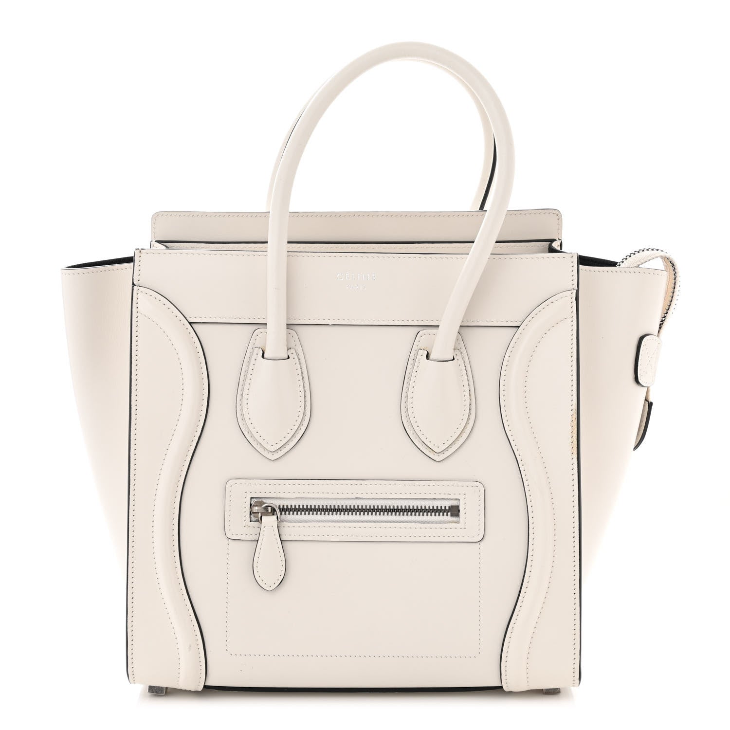 Celine Smooth Calfskin Micro Luggage White 1 of 16