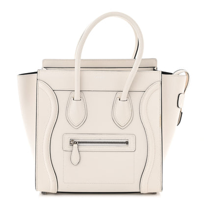 Celine Smooth Calfskin Micro Luggage White 1 of 16