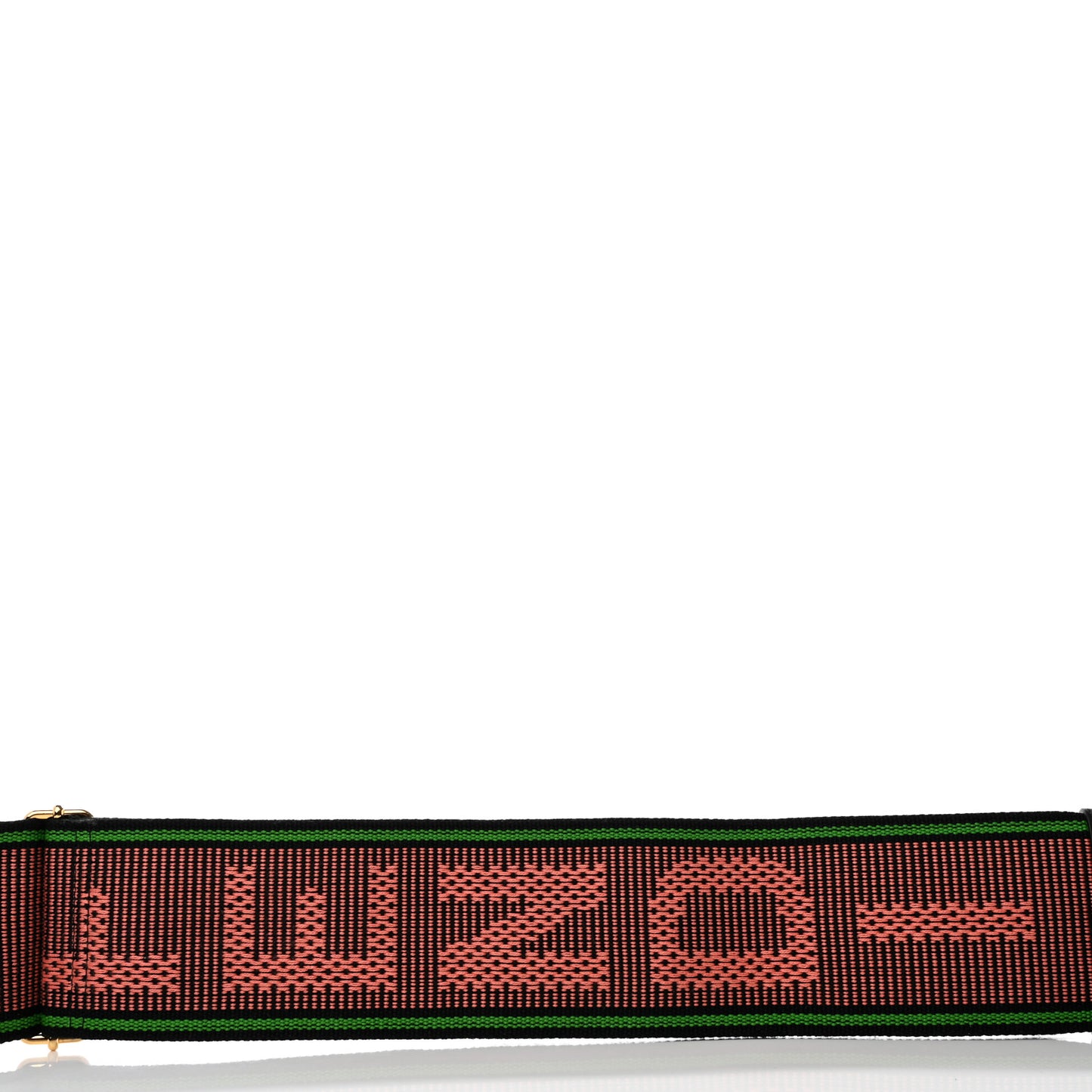 Cannete Ribbon Poly Vitello Century Logo Adjustable Strap You Coral Green