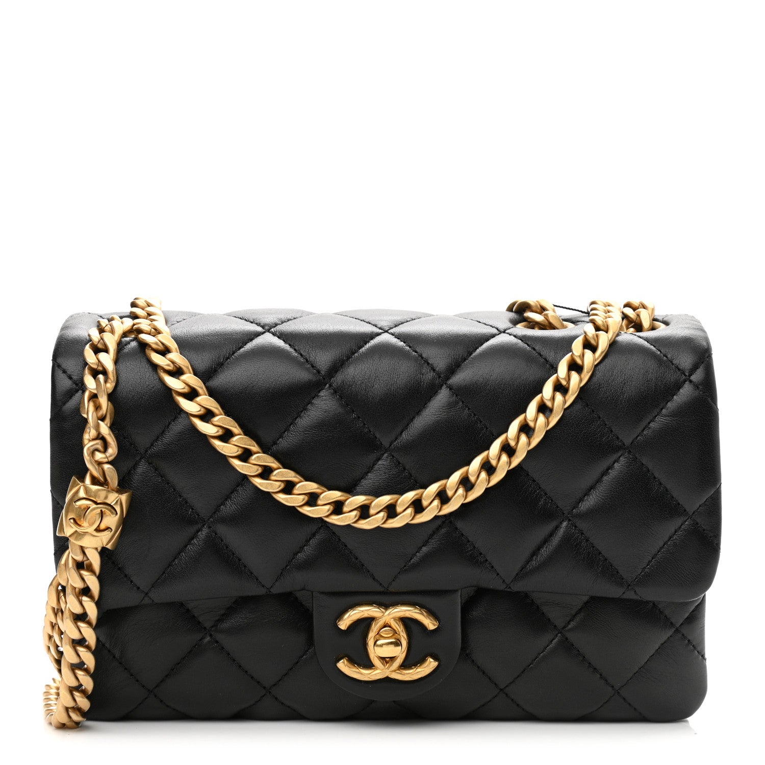 Chanel Lambskin Quilted Small Pillow Crush Flap Black 1 of 11