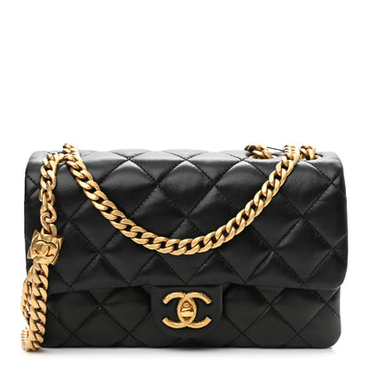Chanel Lambskin Quilted Small Pillow Crush Flap Black 1 of 11