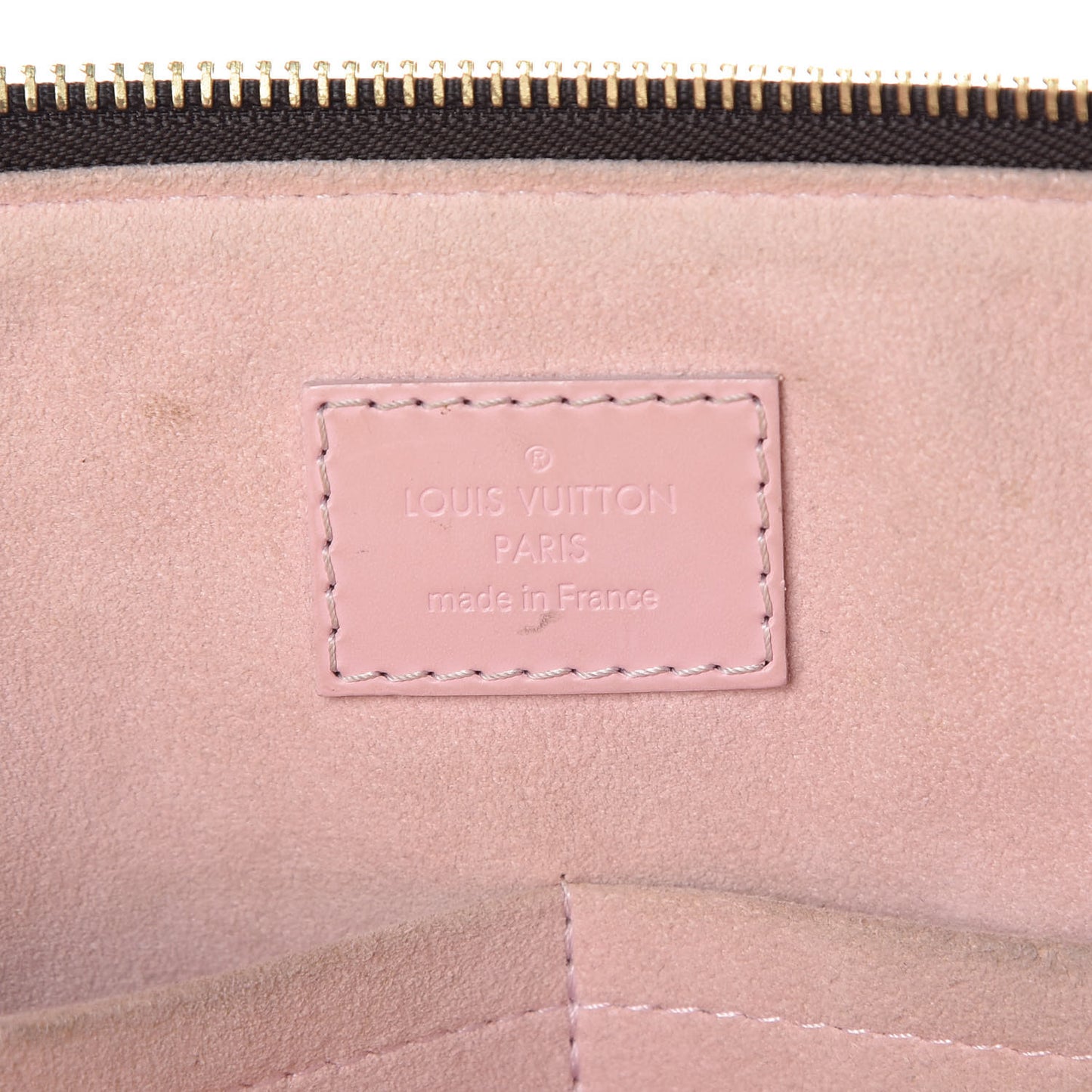 Damier Ebene Caissa Tote PM Rose Ballerine