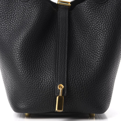 Hermes Taurillon Clemence Picotin Lock 18 PM Black 10 of 11