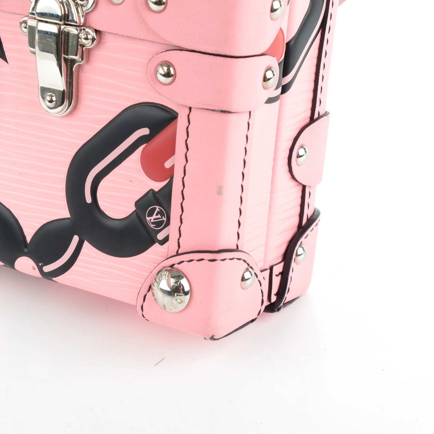 Epi Chain Flower Petite Malle Pink