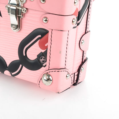 Louis Vuitton Epi Chain Flower Petite Malle Pink 8 of 10