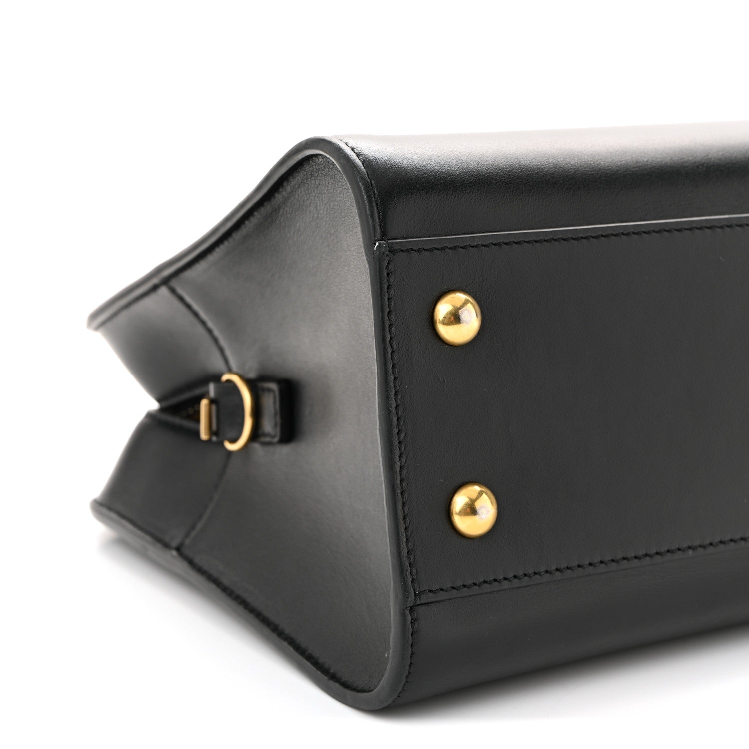 Saint Laurent Calfskin Monogram Baby Cabas Black 9 of 10