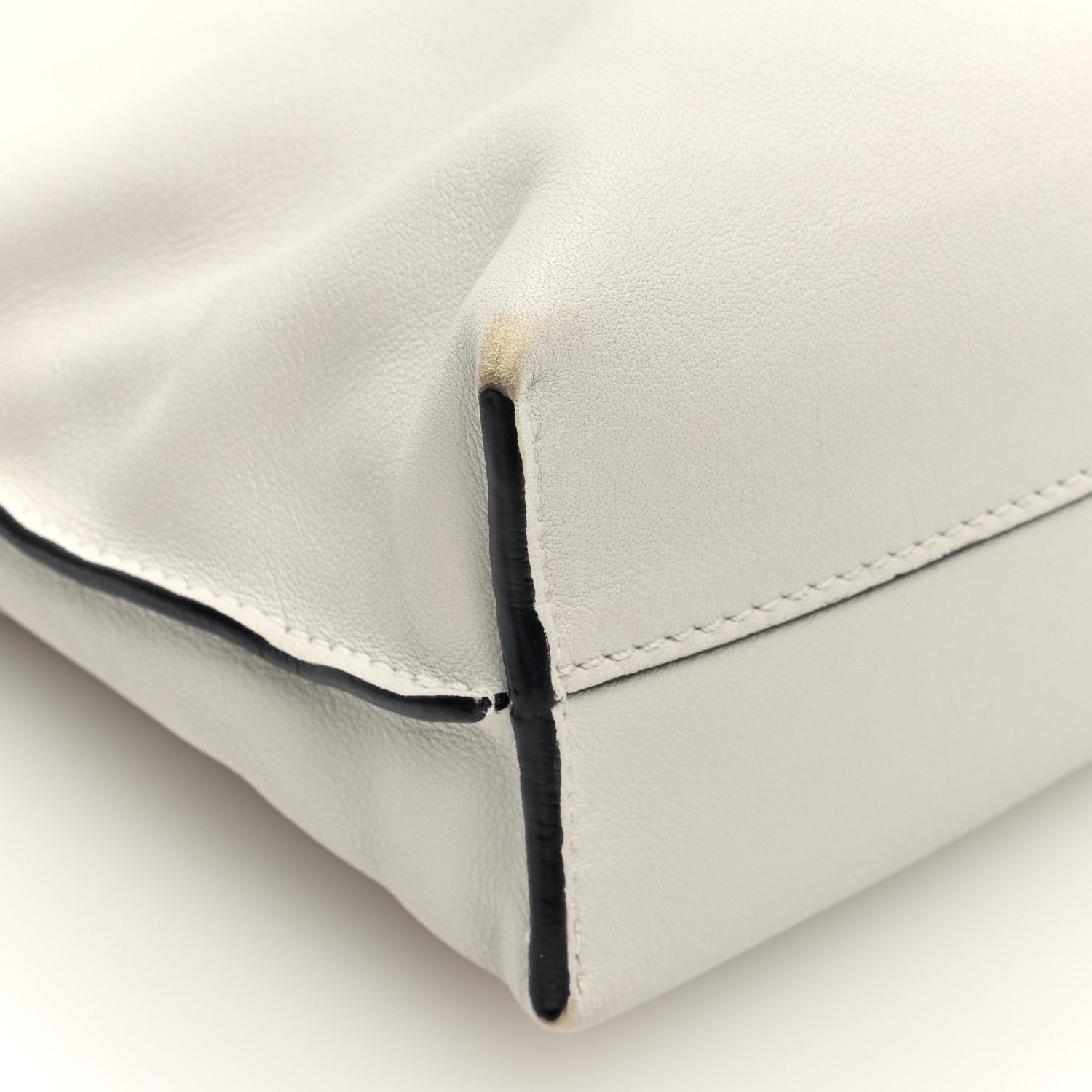 Loewe Calfskin Mini Flamenco Knot Clutch Soft White 8 of 9